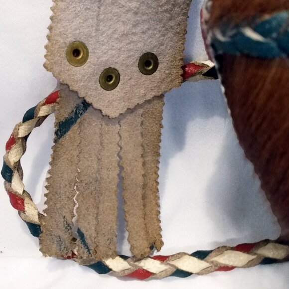 Vintage Hungarian Wooden-Horsehair Hand Crafted Canteen-Kulacs-Flask - Picture 12 of 13